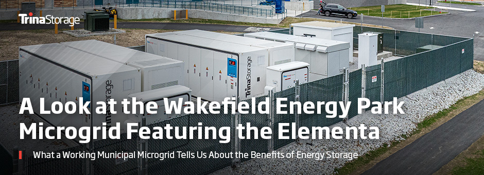 Microgrid Energy Storage Park featuring Trina Solar's Elementa BESS