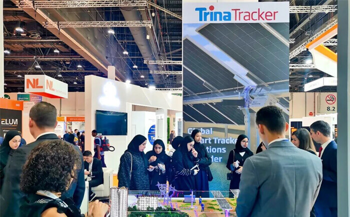 新年第一展！天合跟踪携系统解决方案亮相阿布扎比世界未来能源峰会